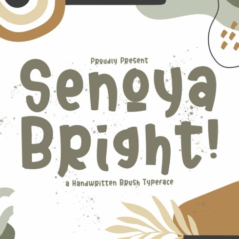 Senoya Bright - Display Font cover image.