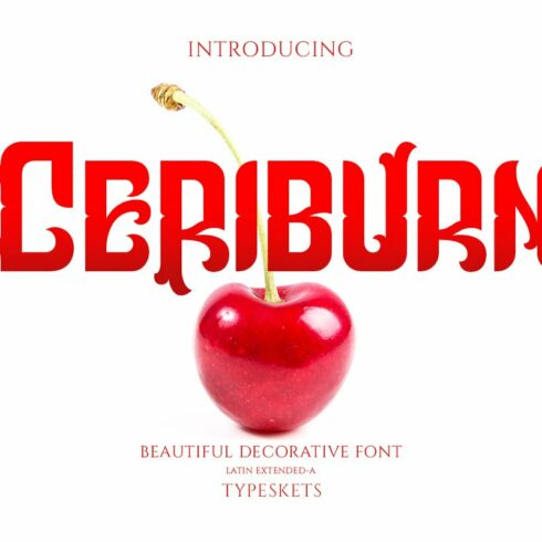 Ceriburn - Decorative Font cover image.