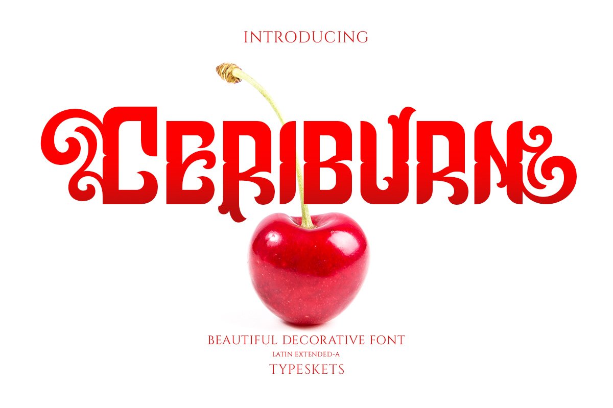 Ceriburn - Decorative Font cover image.