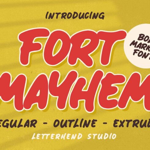 Fort Mayhem - Bold Marker Font cover image.