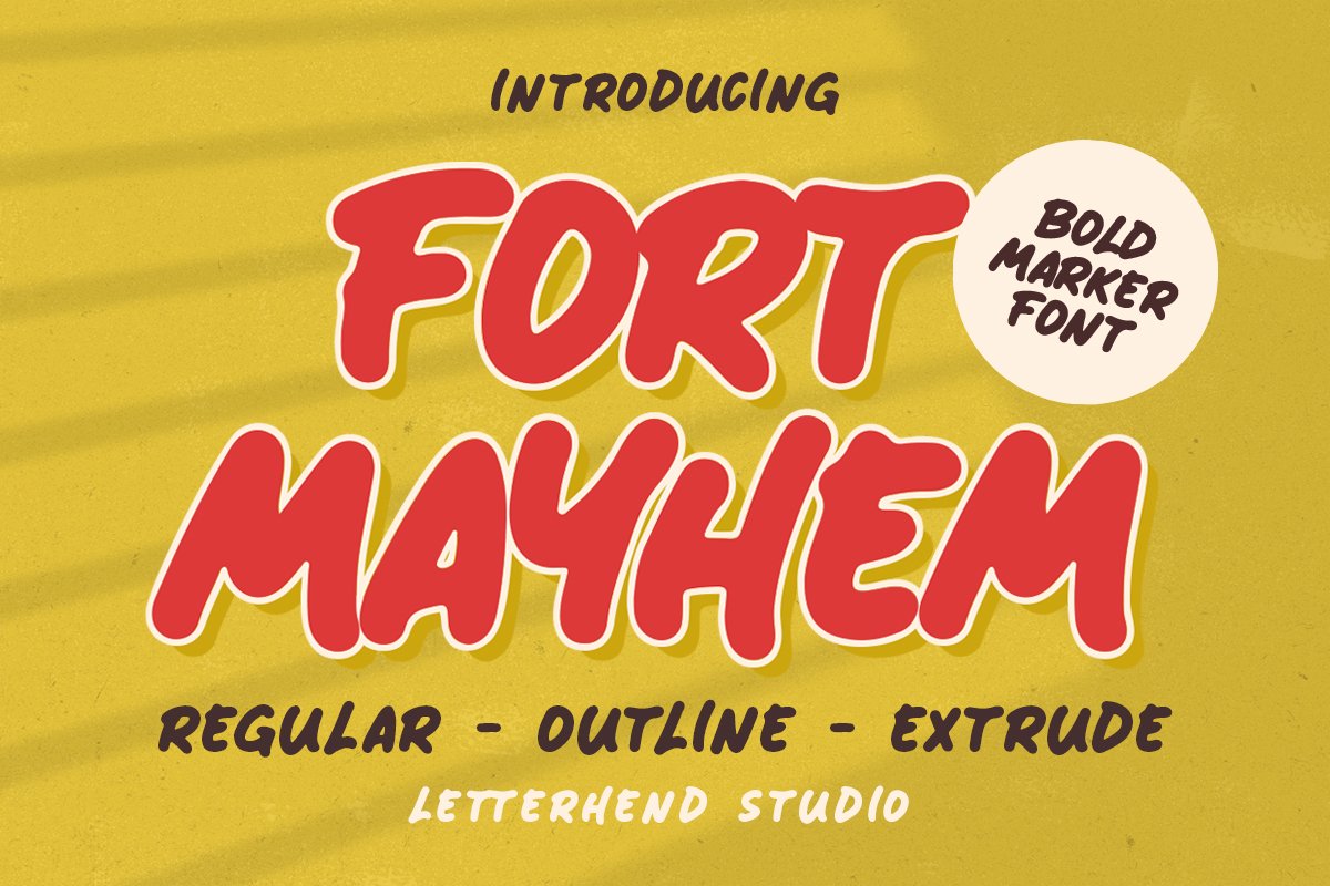 Fort Mayhem - Bold Marker Font cover image.