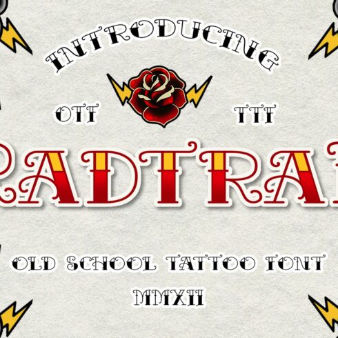 RADTRAD CLASSIC TATTOO FONT cover image.