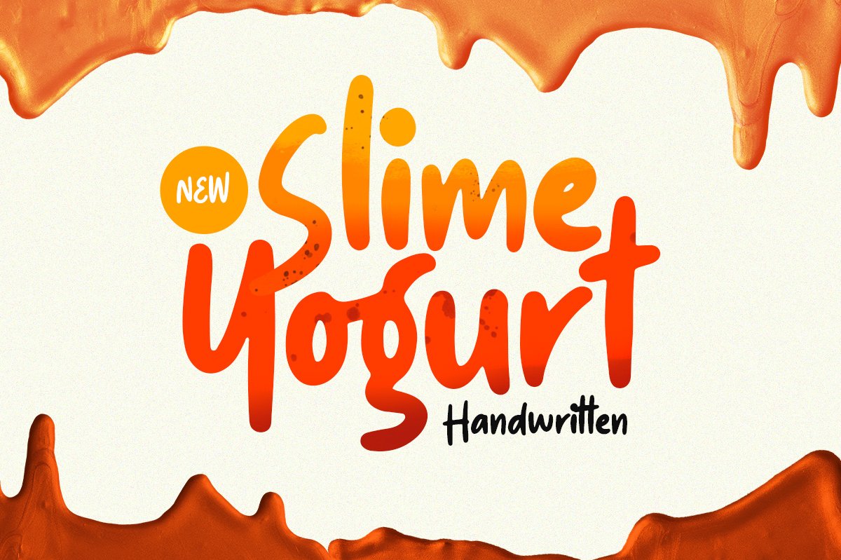 Slime Yogurt - Playful Font cover image.