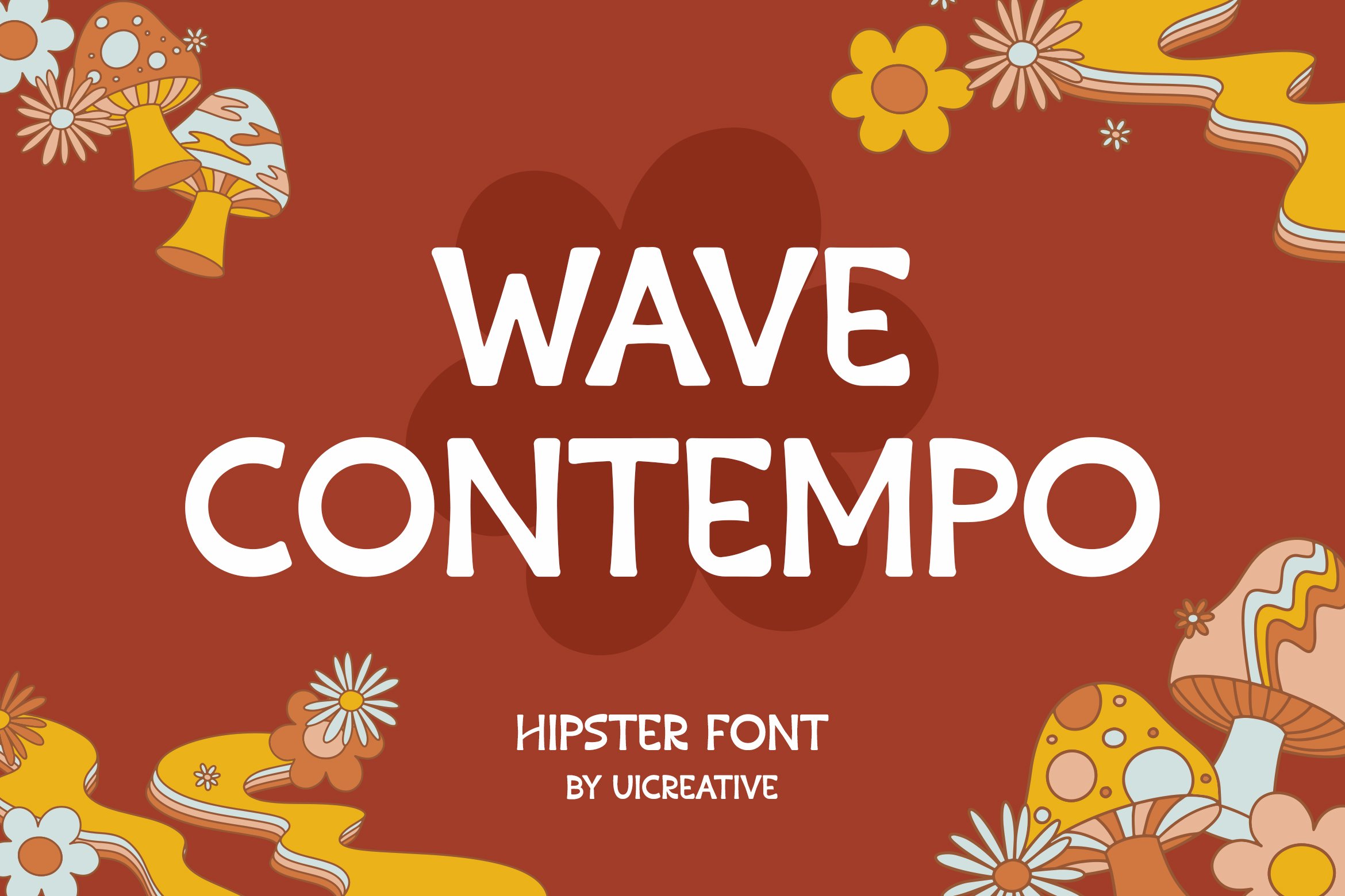 Wave Contempo Sans Serif Font cover image.