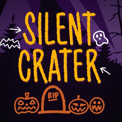 Silent Crater - Spooky Font cover image.