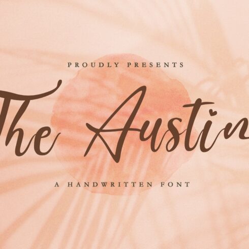 The Austin - Handwritten Script Font cover image.