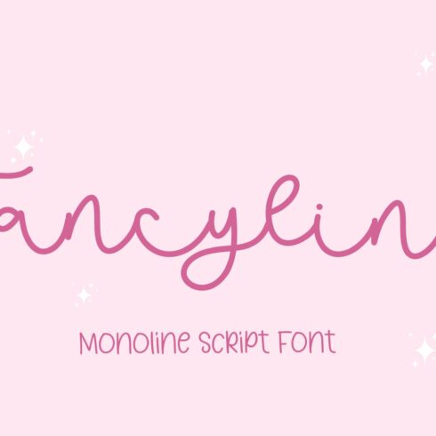 Fancy line | Monoline Font cover image.