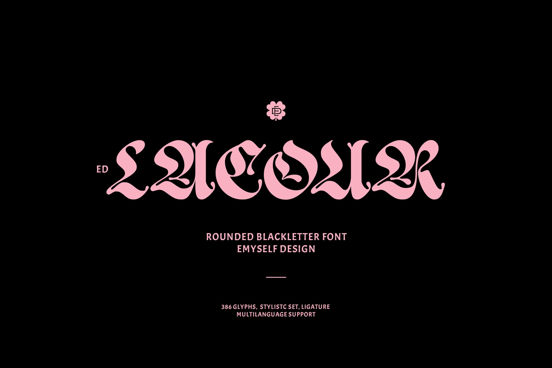 ED Lacour - Blackletter Typeface cover image.