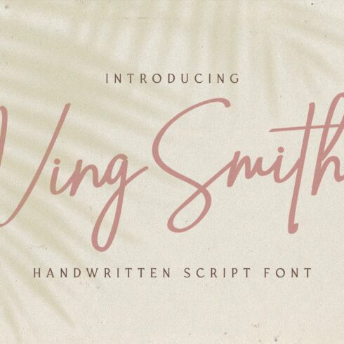Ving Smith - Handwritten Font cover image.