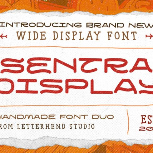 Sentra Display - Handmade Font Duo cover image.