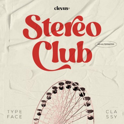 StereoClub - Modern Bold Serif Fontcover image.