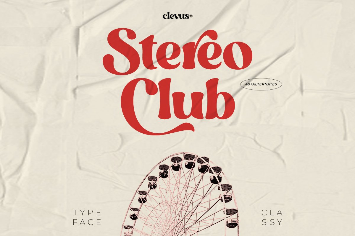 StereoClub - Modern Bold Serif Fontcover image.