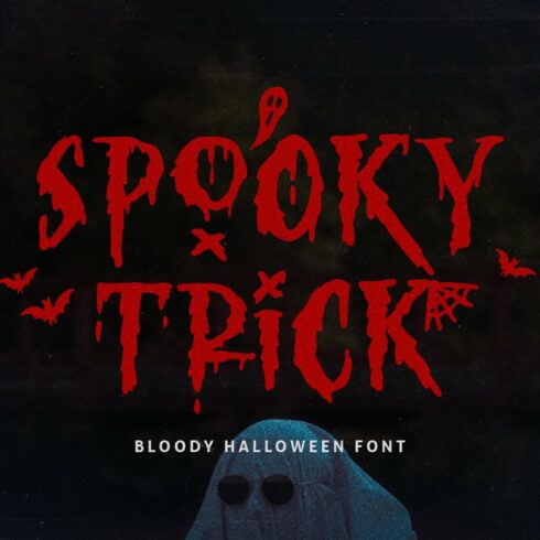 Spooky Trick - Creepy Halloween Font cover image.