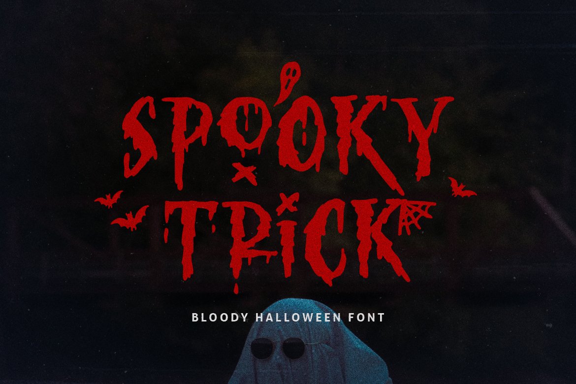 Spooky Trick - Creepy Halloween Font cover image.