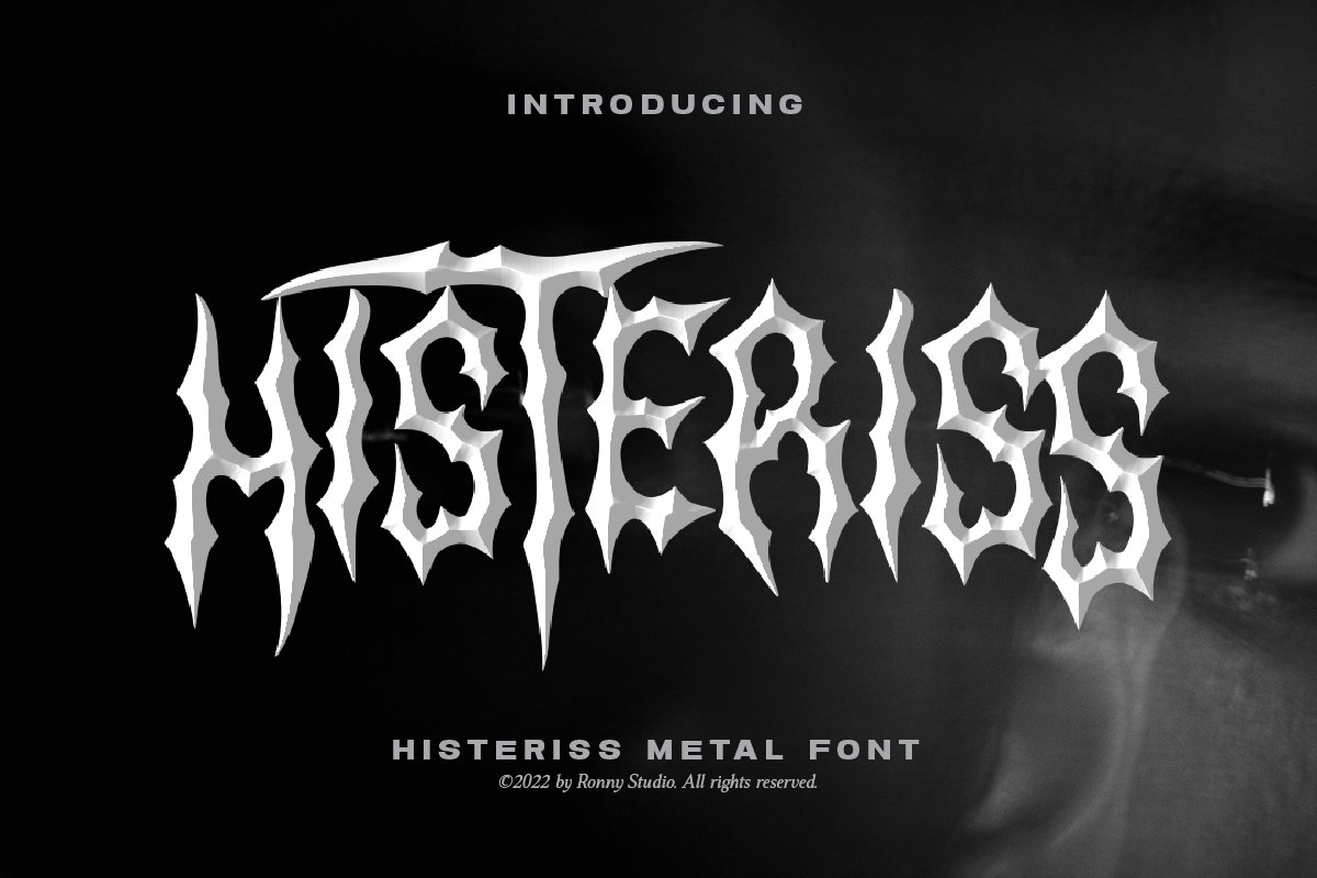 Histeriss - Metal Font cover image.