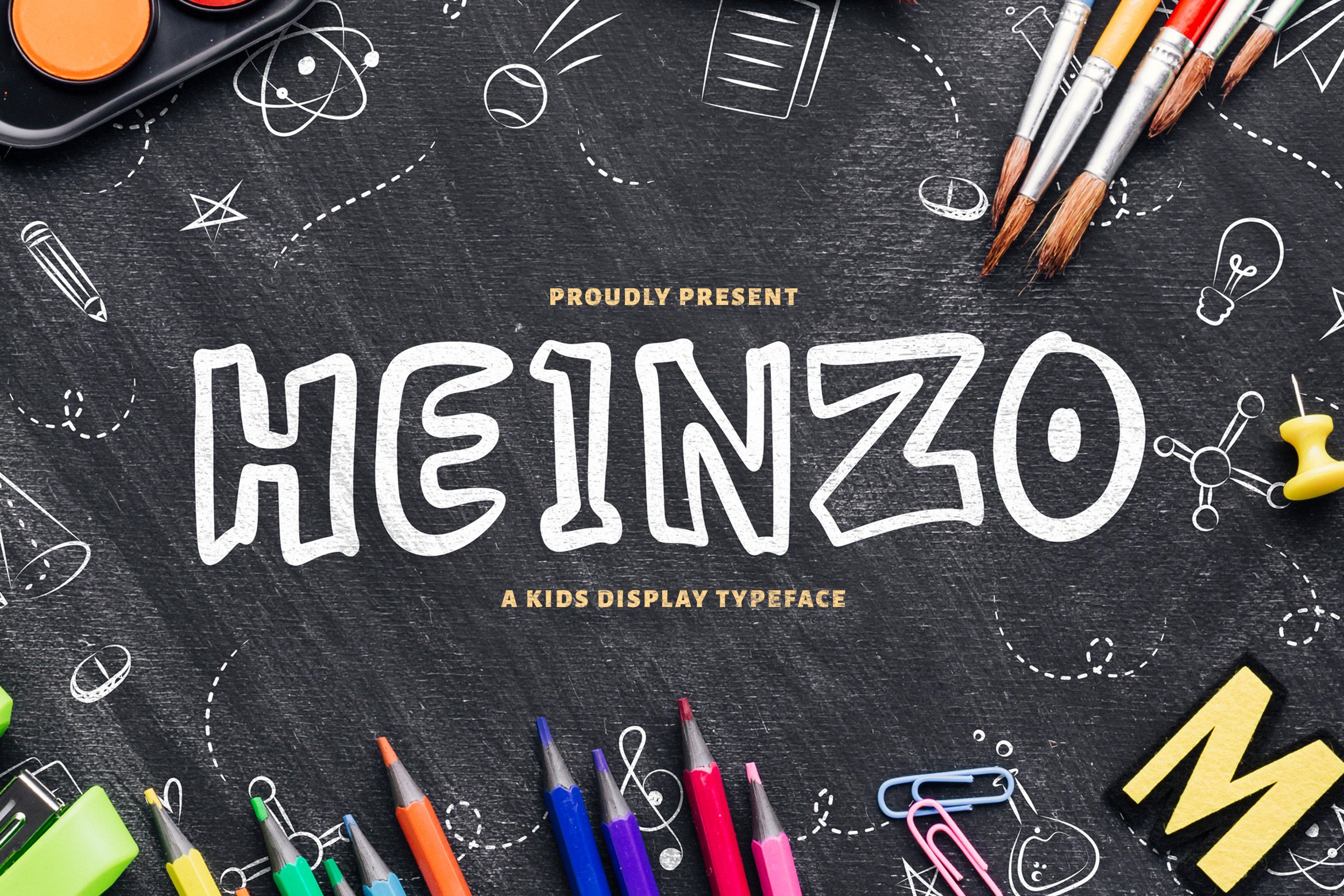 Heinzo - Playful Display Font cover image.