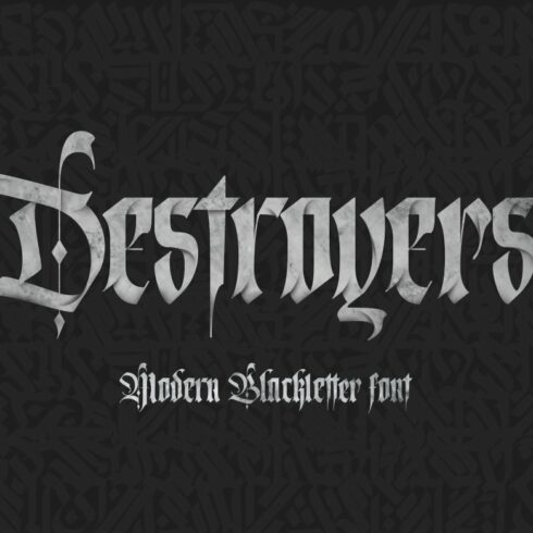 Destroyers - Blackletter Font cover image.