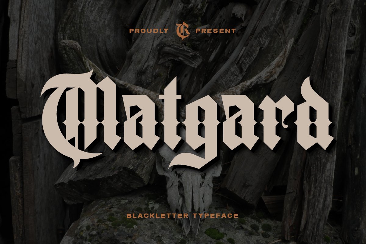 Matgard - Blackletter Typeface cover image.