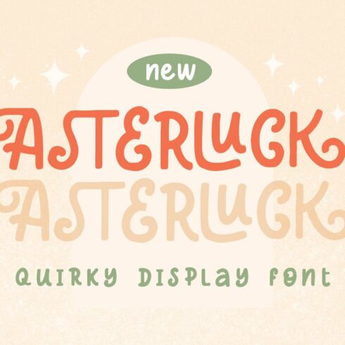 Asterluck - Quirky Display Font cover image.