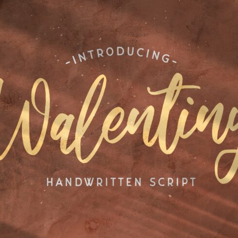 Walentiny - Handwritten Font cover image.