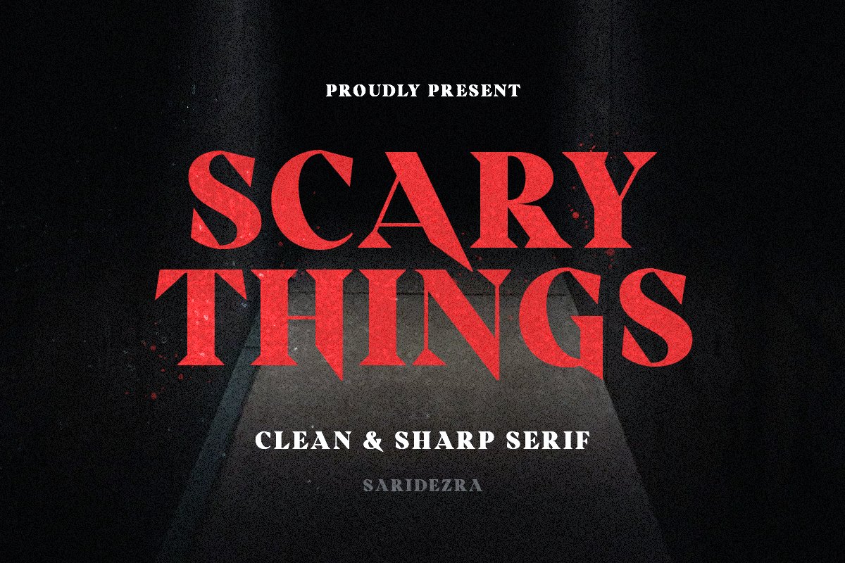 Scary Things - Sharp Serif cover image.