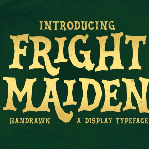 Fright Maiden - Horror Font cover image.