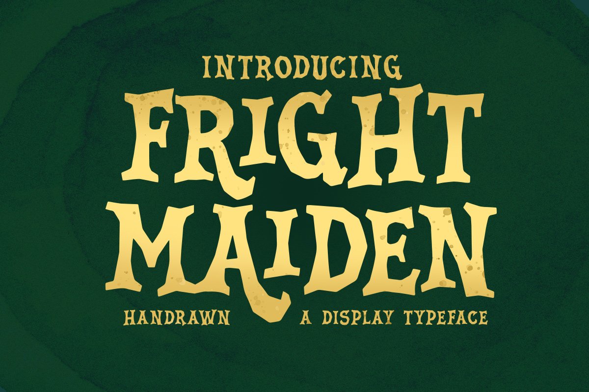 Fright Maiden - Horror Font cover image.