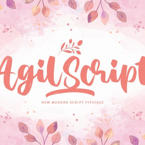 Agil Script - Handwritten Font cover image.