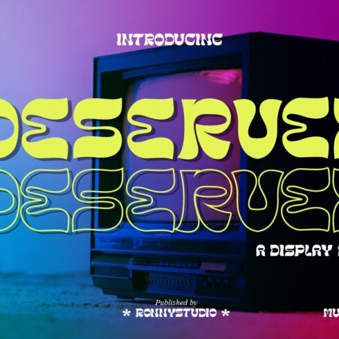 Deserved - A Display Font cover image.