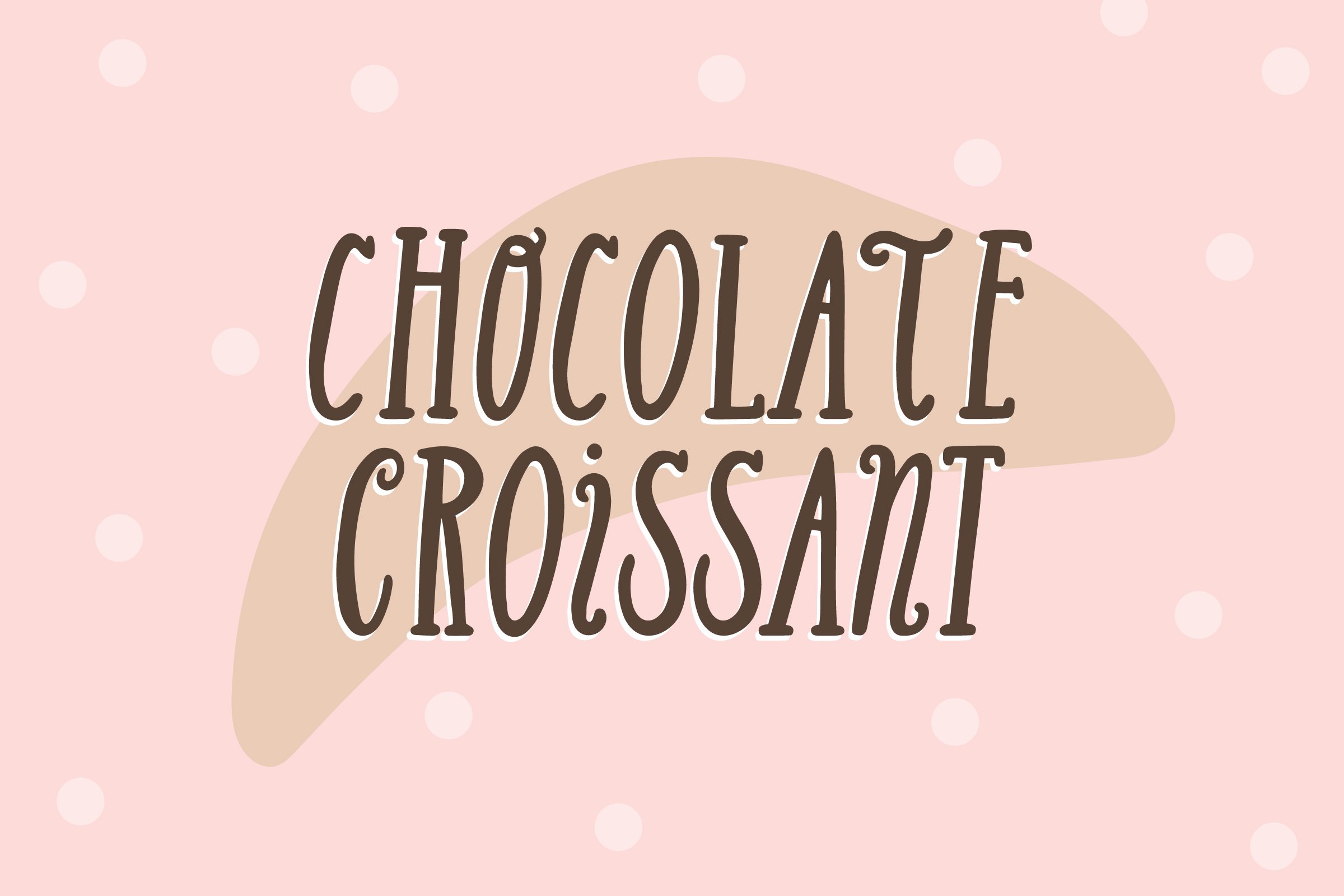 Chocolate Croissant Quirky Font cover image.