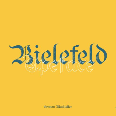 Bielefeld typeface font cover image.