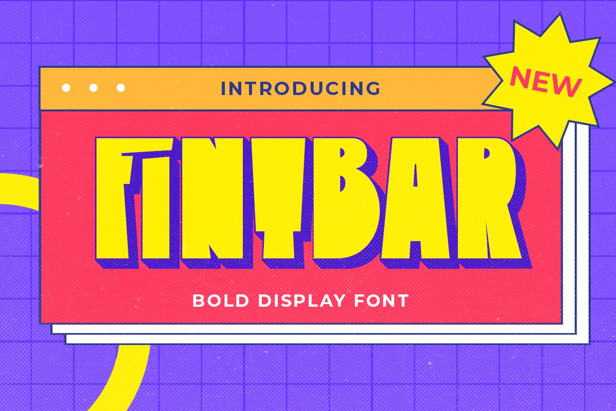 Fintbar - Fun Bold Display Font cover image.