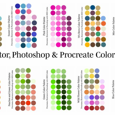 Color Palettes Procreate Illustratorcover image.