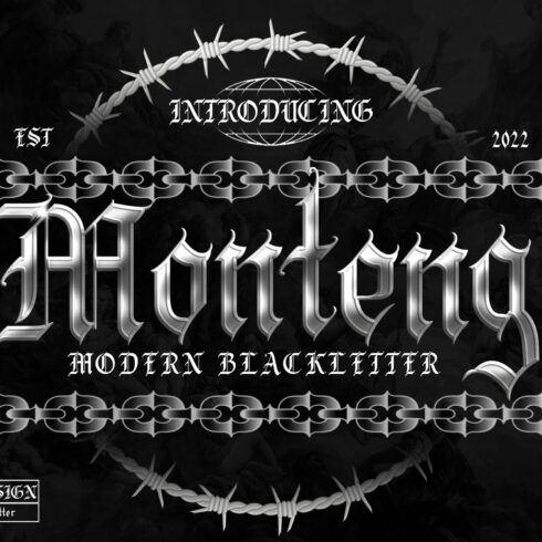 MONTENG MODERN BLACKLETTER cover image.