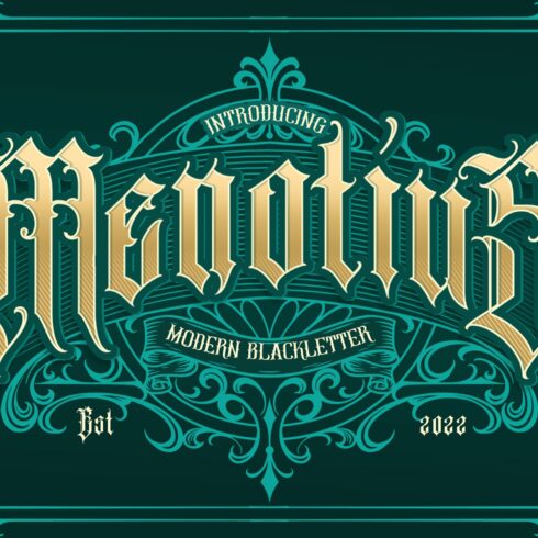 Menotius Modern Blackletters cover image.