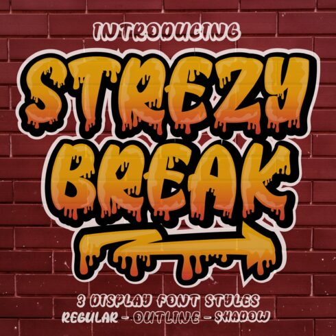 Strezy Break - Display Font cover image.