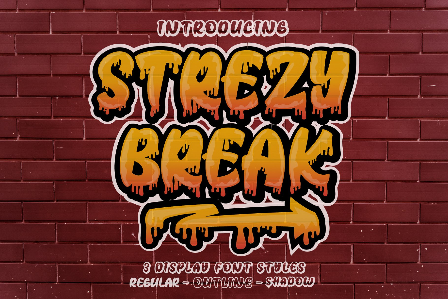 Strezy Break - Display Font cover image.