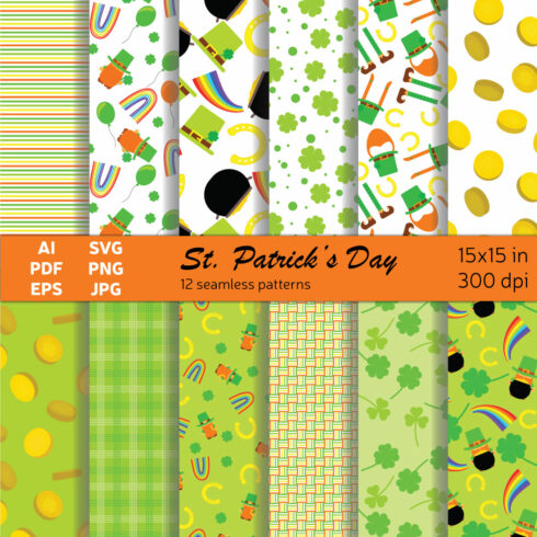 Seamless Pattern for St Patrick's Day cover image.