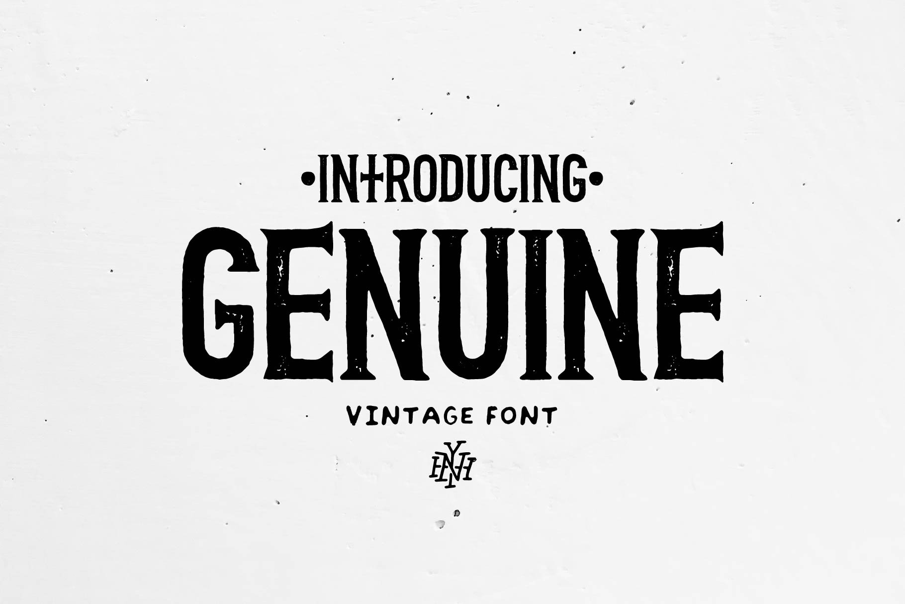 Genuine | Vintage font cover image.