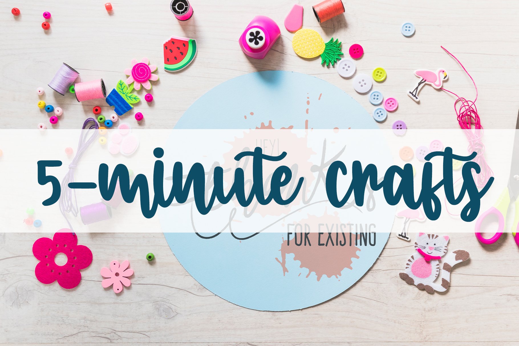 Mom Crafts | Quirky Crafts Font preview image.