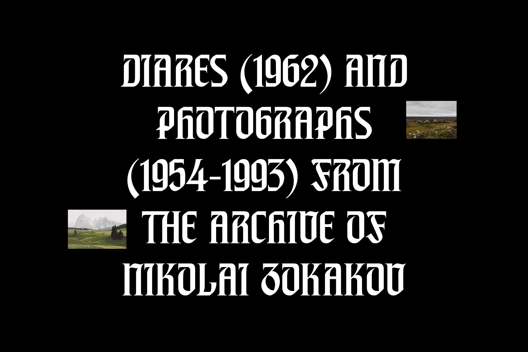 ED Faliraki Typeface preview image.