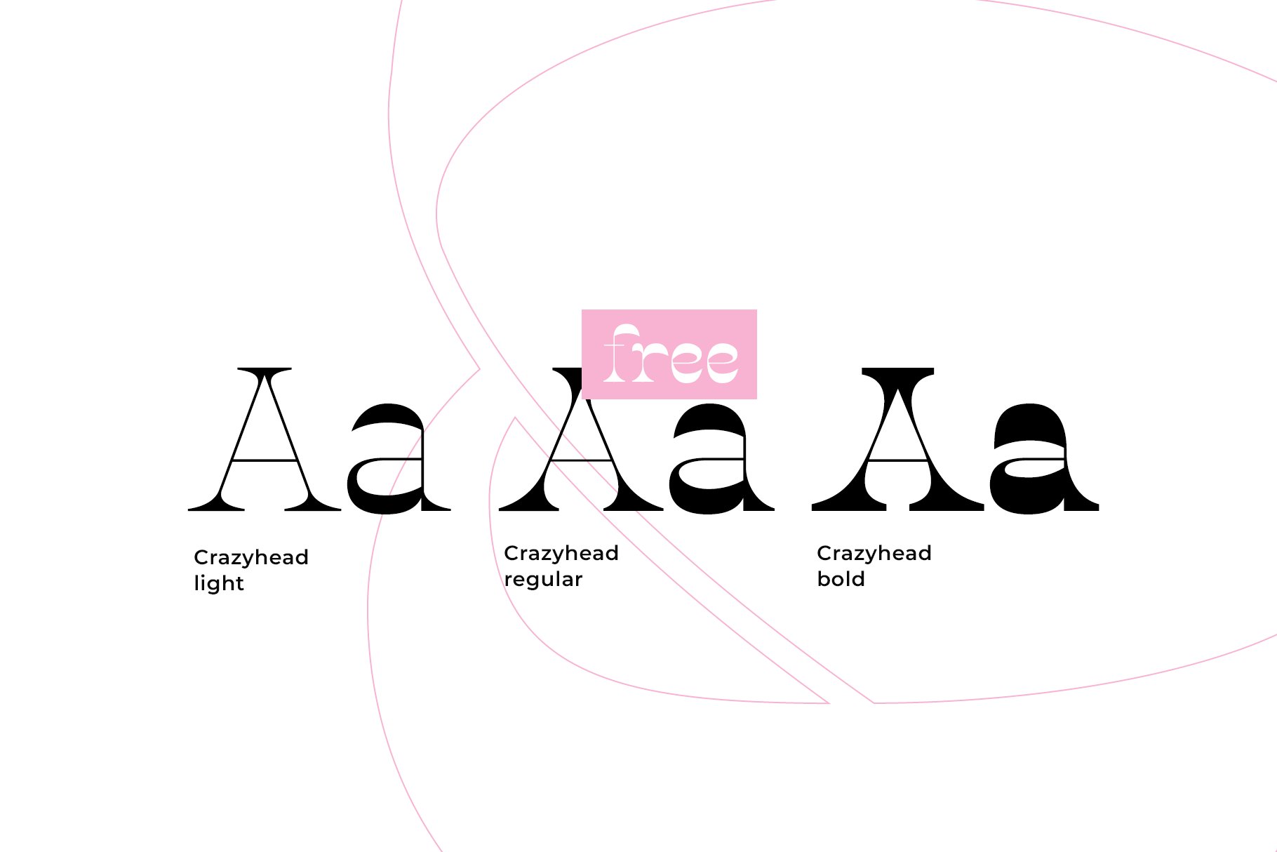Crazyhead Display Font Family preview image.