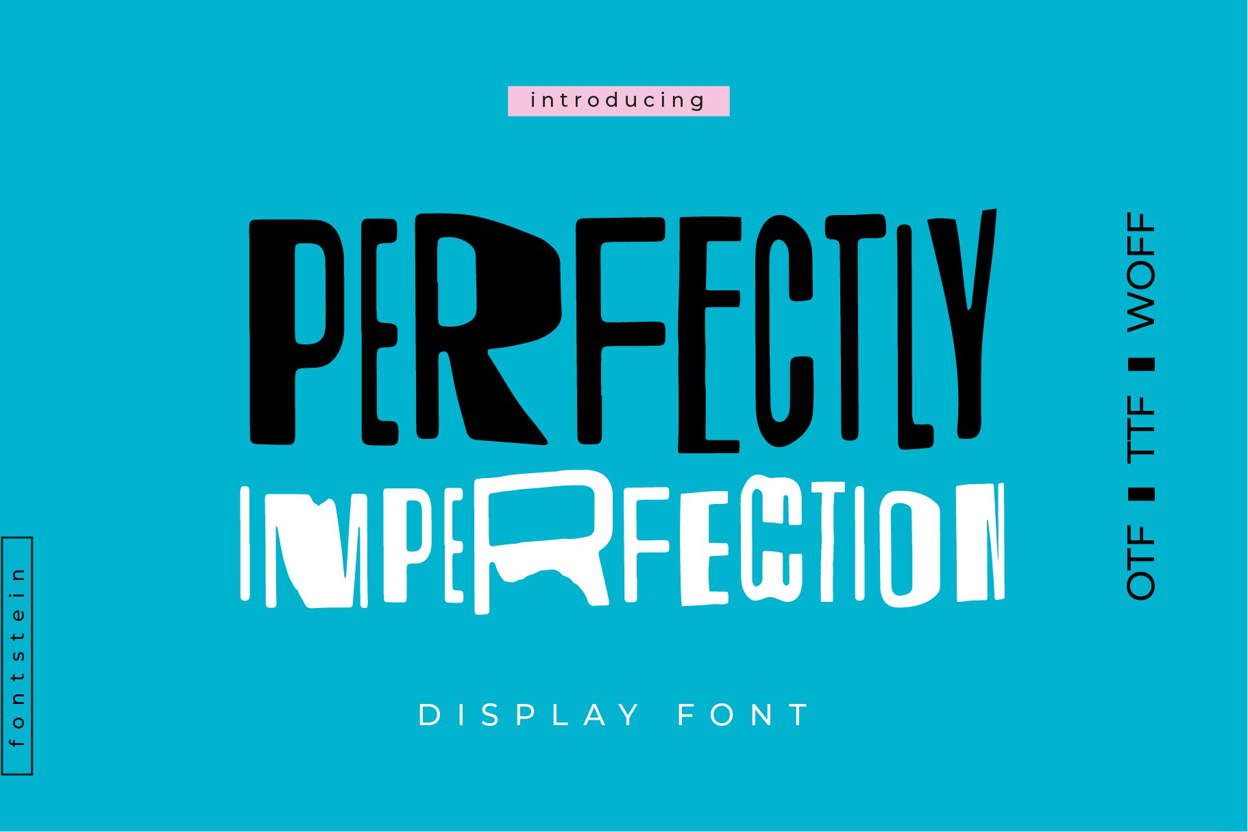 PERFECTLY IMPERFECTION | Font cover image.