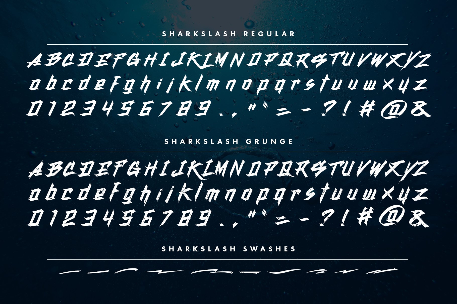 SHARKSLASH Graffiti Font preview image.