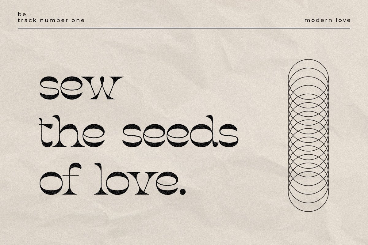 A piece of paper with the words sew the seeds of love on it.
