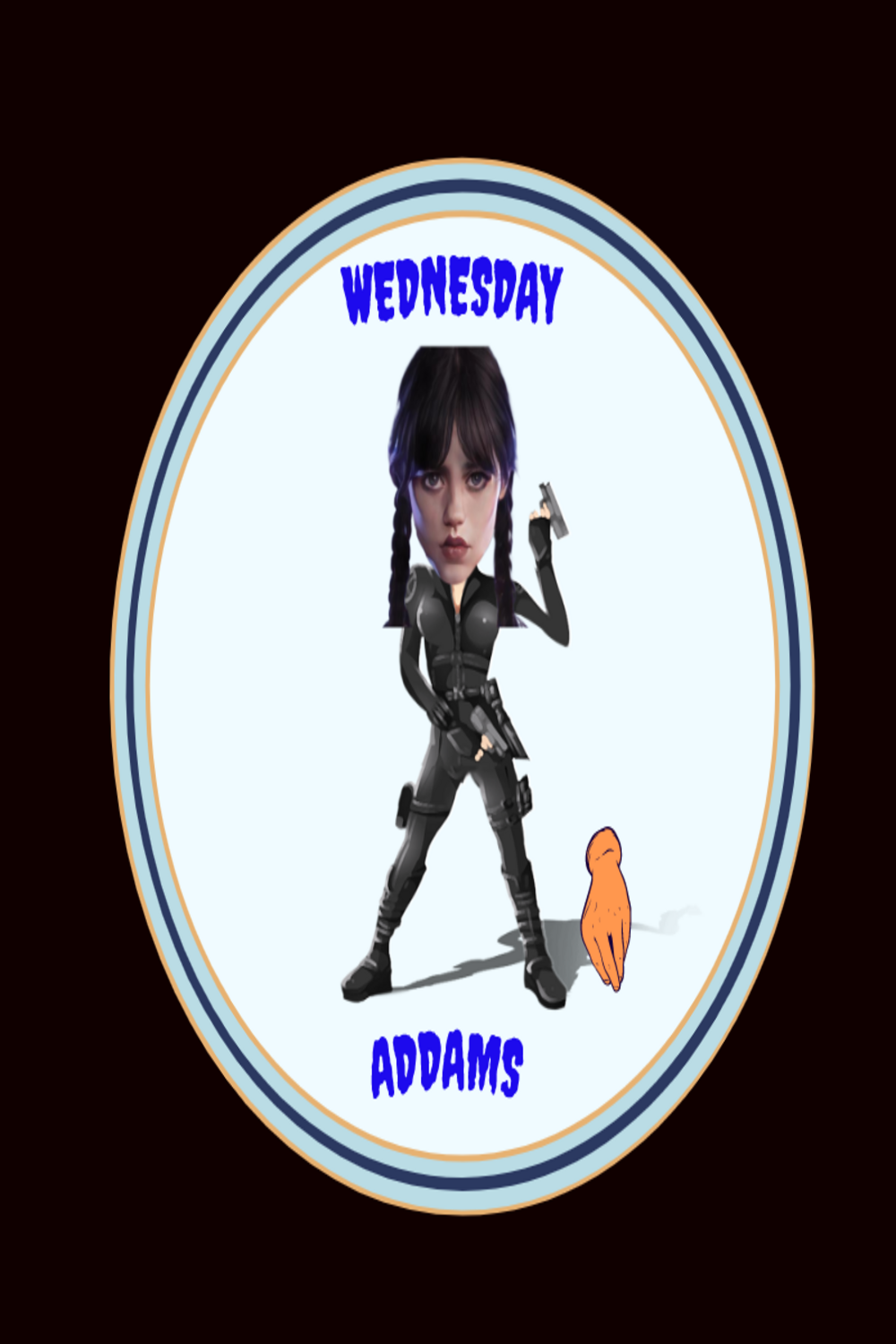 5 Wednesday Addams T-Shirt PNG pinterest preview image.