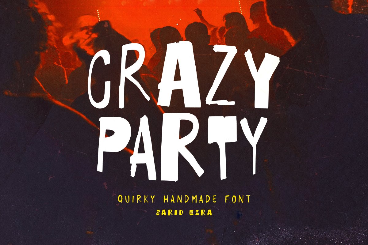 Crazy Party - Quirky Handmade Font cover image.