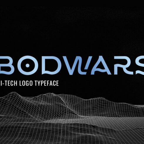 Bodwars - Hi-tech Logo Typeface cover image.