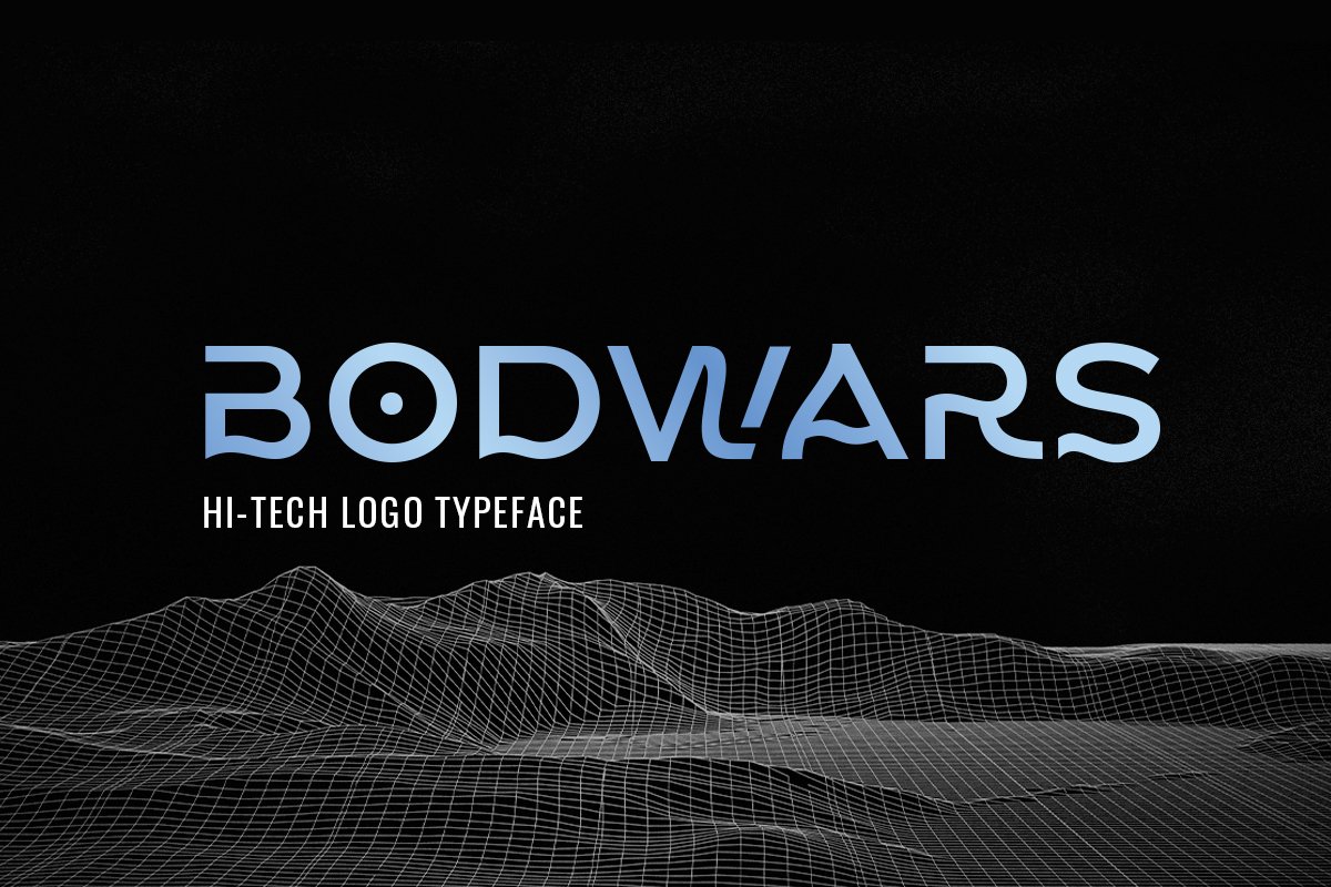 Bodwars - Hi-tech Logo Typeface cover image.