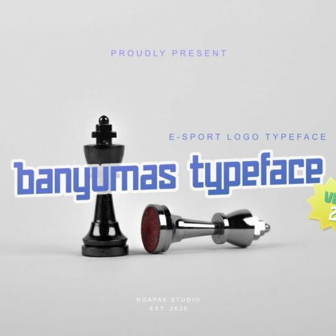 Banyumas Typeface | E-sport Typeface cover image.